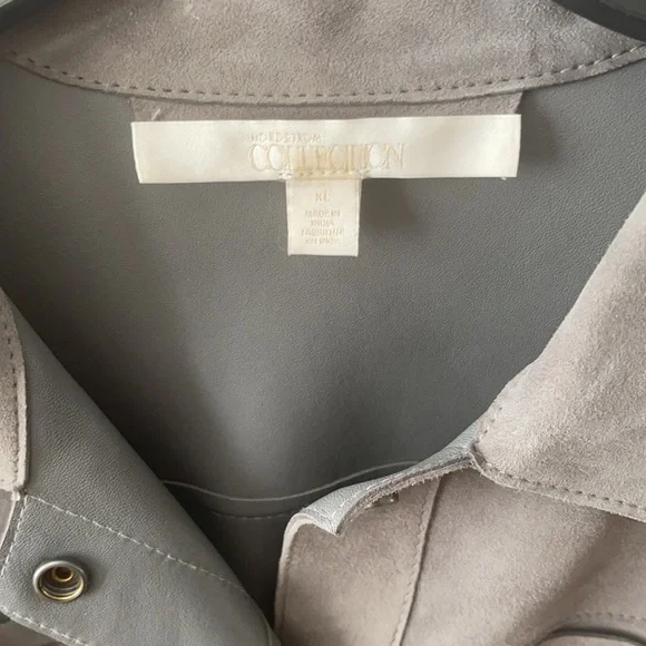 Gorgeous Grey Suede Jacket -100% Leather - Picture 2 of 7